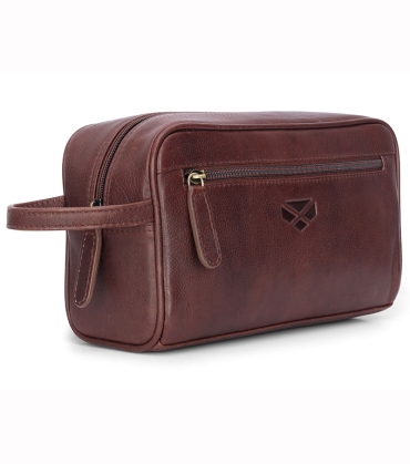 Monarch Leather Wash Bag