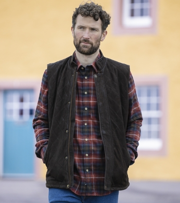 Milton Quilted Leather Gilet