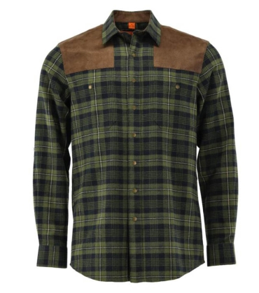 Flannel Check Shirt with Patches