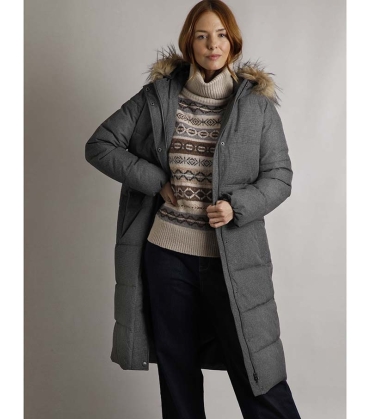 Shola Houndstooth Longline Jacket