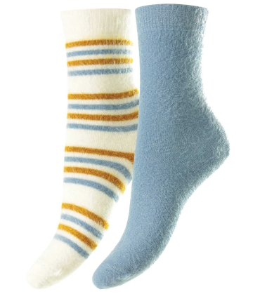 Women's Fluffy Socks - Twin Pack