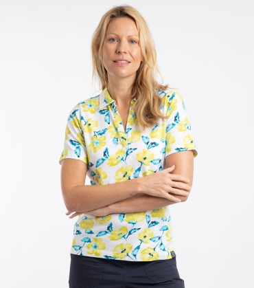 Rhenena Organic Cotton Printed Jersey Polo