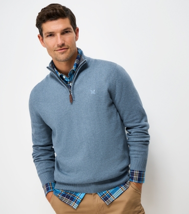 Organic Cotton 1/2 Zip Jumper