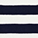 Cream Navy Stripe