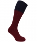 Knee Length Field Sock Claret/Navy
