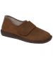 Max Easy-fasten Suede House Shoe - Chocolate