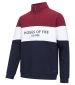 Gents Dumfries 1888 1/4 Zip - Burgundy/White/Navy