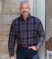 Taransay Plaid Shirt - Navy/ Green/ Wine