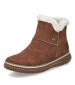 Side Zip Suede Boot - Brown