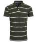 Fabian Striped Polo - Lichen Green