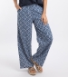 Zendaya Organic Cotton Wide Leg Trouser - Twilight