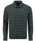 Sode Long Sleeved Check Shirt - Dark Green