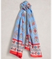 Callie Printed Scarf - Blue Print