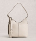 Sophia Leather Crossbody Bag - Pale Ivory