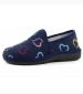 Ladies Joyful Slippers - Navy