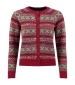 Hollan Fair Isle Cardigan - Rhubarb