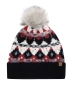 Fair Isle Bobble Hat - Navy