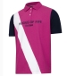 Abbey Sash Polo - Berry/Navy